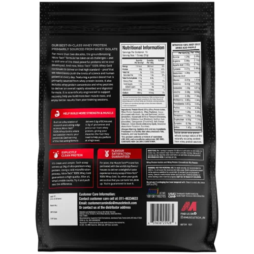 MuscleTech Nitrotech 100% Whey Gold - Image 5