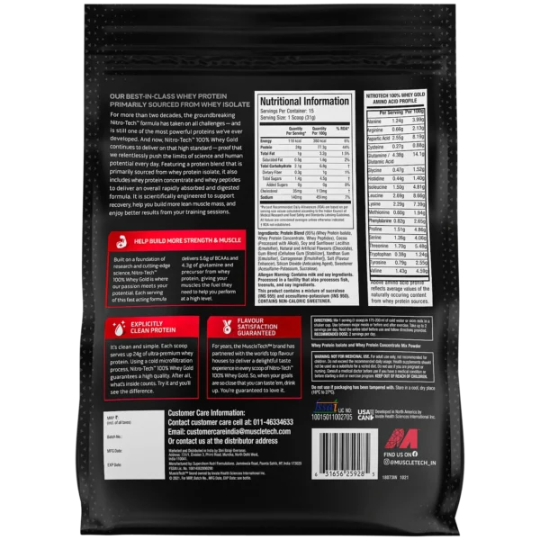 MuscleTech Nitrotech 100% Whey Gold