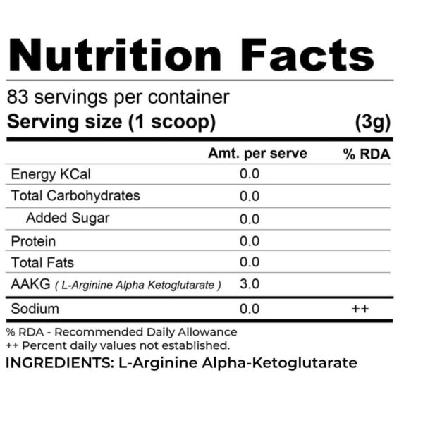 Muscle Asylum L Arginine 83 Servings