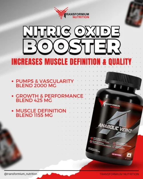 Transformium Nutrition Anabolic Veinz | Nitric Oxide Booster - Image 5