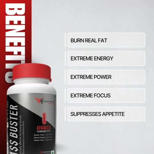 Transformium Nutrition Ass Buster | Fat Burner - Image 3