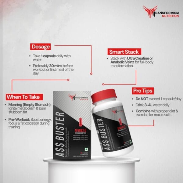 Transformium Nutrition Ass Buster | Fat Burner - Image 4