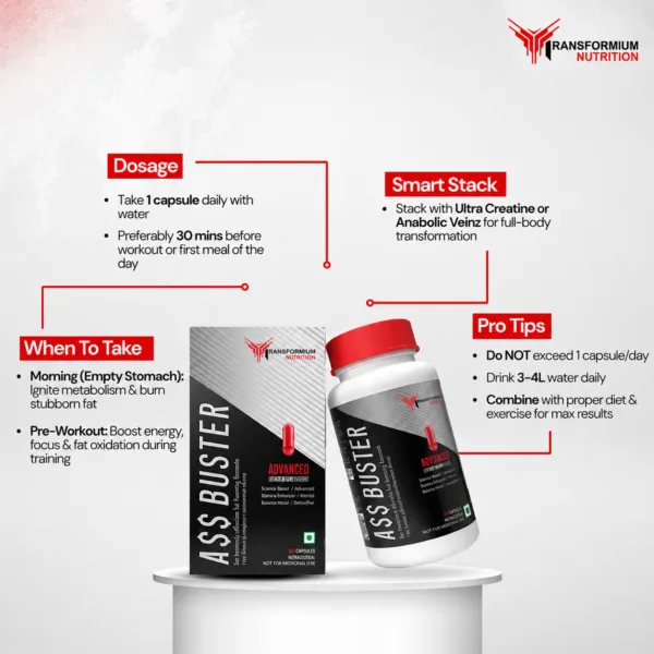 Transformium Nutrition Ass Buster | Fat Burner - Image 6