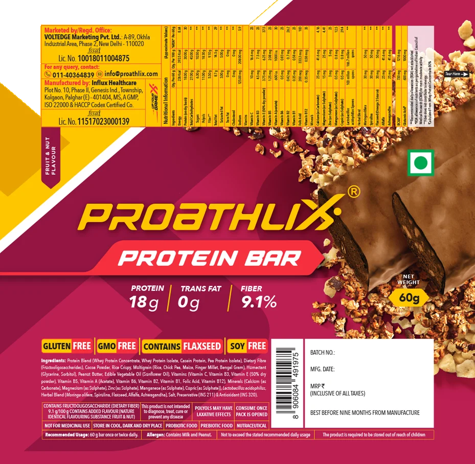 Proathlix Protein Bar (Pack of 12) - Image 4