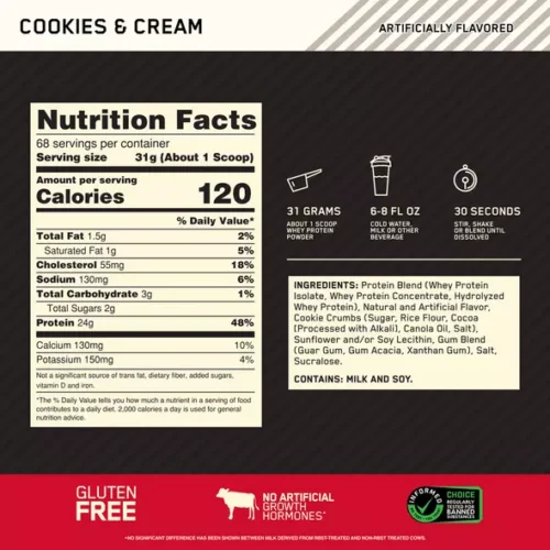 Optimum Nutrition ON Gold Whey Protein Gold Standard - Image 2