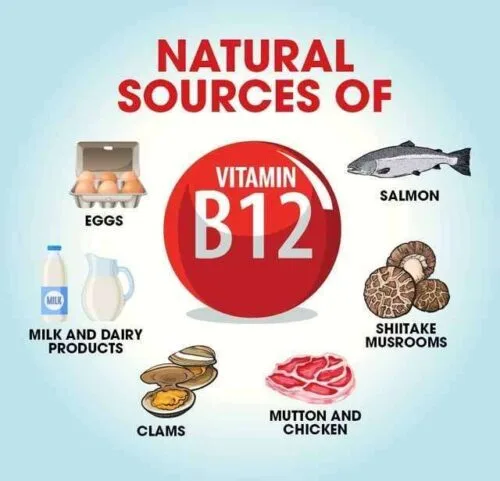 Foods with vitamin B12