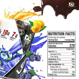 image of nutrition facts of doctor's choice lean pro 900gm