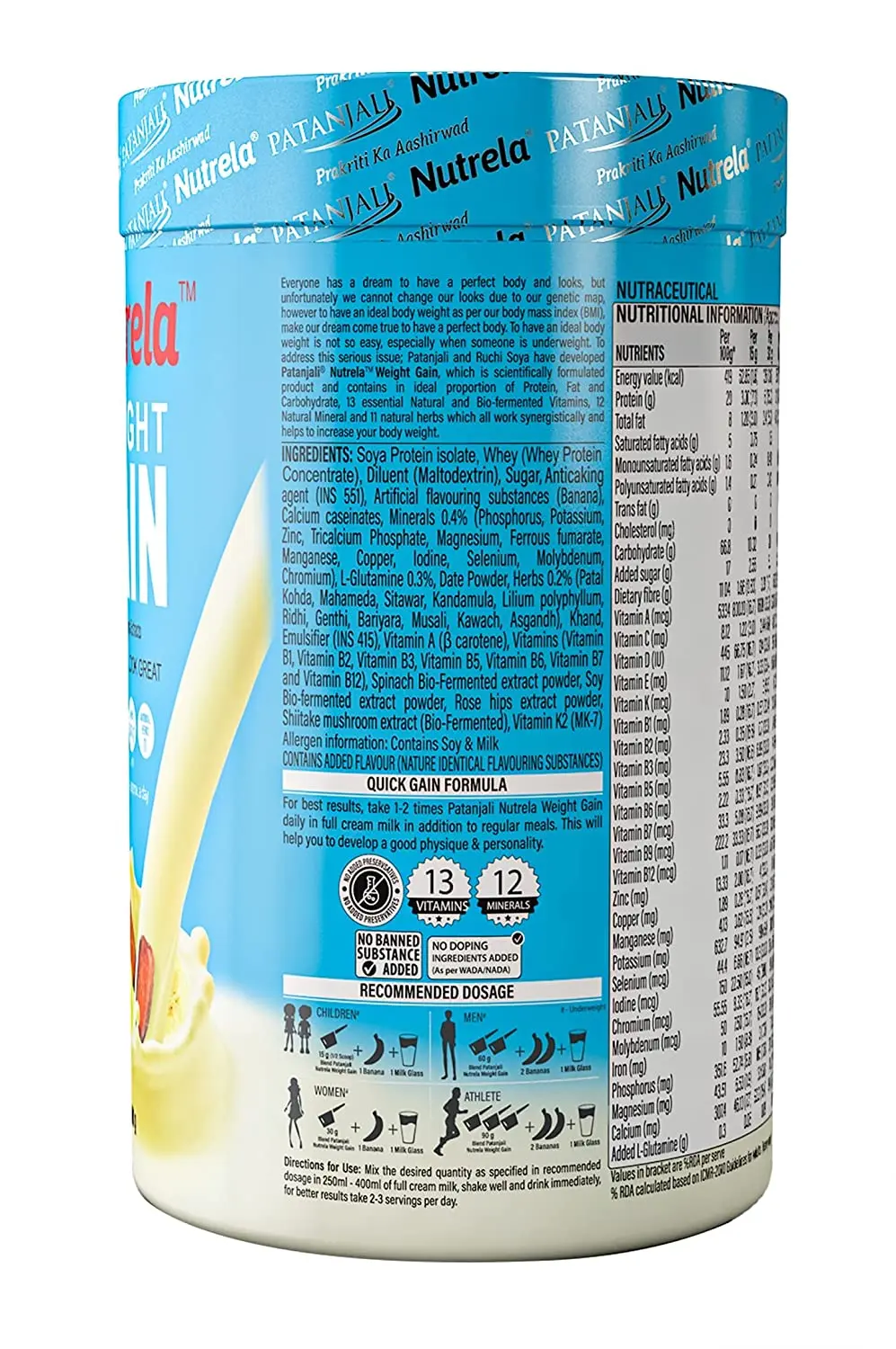image of Patanjali Nutrela Weight Gain
