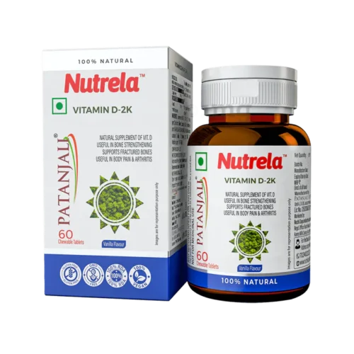 Patanjali Nutrela Vitamin D-2k Natural Chewable Tablets