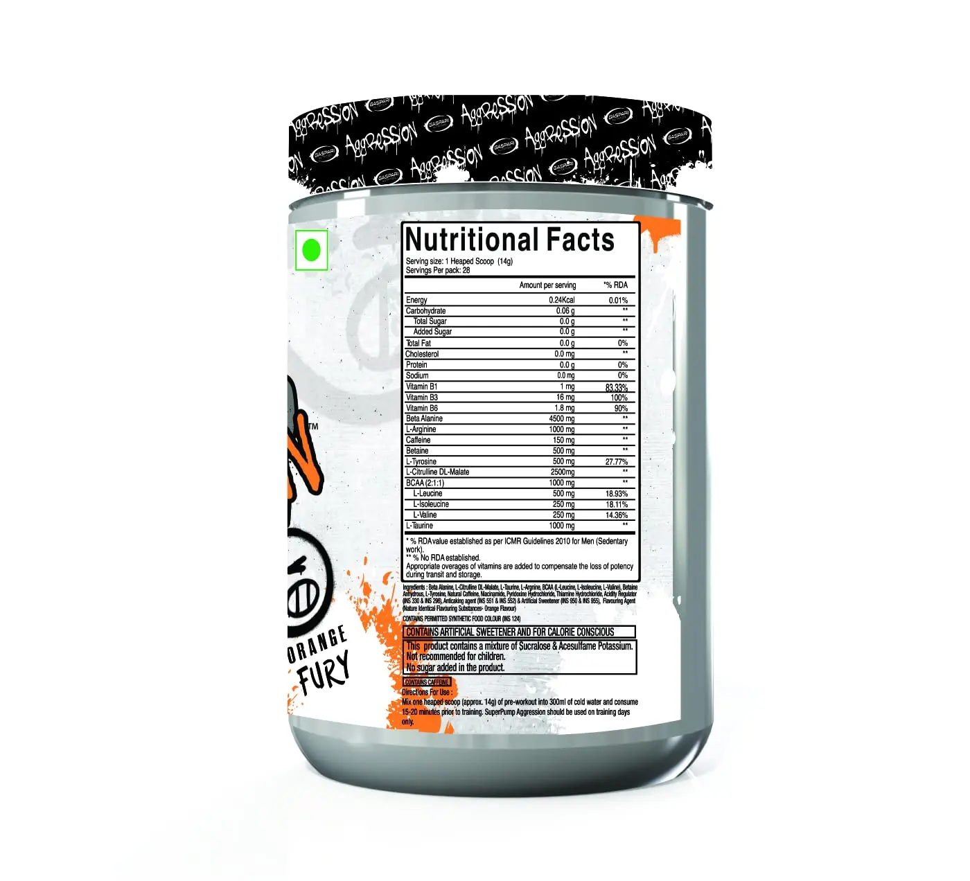 Gaspari Superpump Aggression - Next-Gen Pre-Workout - Image 2