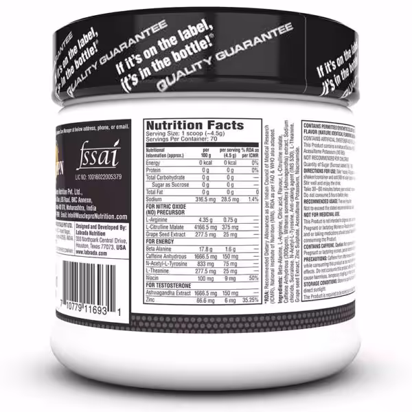 Labrada Super Charge Pre Workout Concentrate - product image