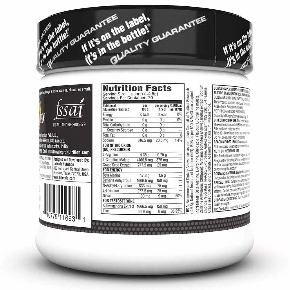 Labrada Super Charge Pre Workout Concentrate - product image