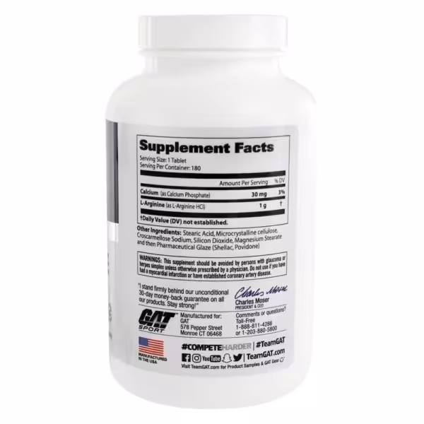 GAT Sports L-Arginine, 180 tablet(s) - product image