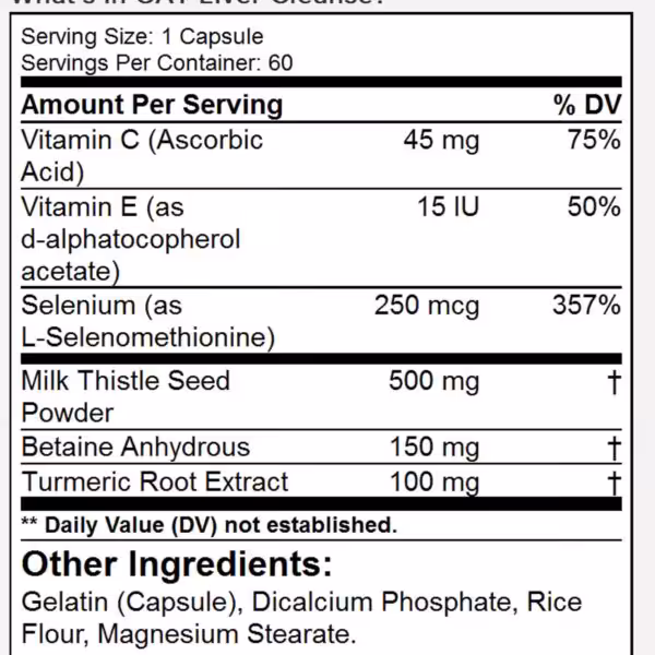GAT Liver Cleanse 60 capsules - product image