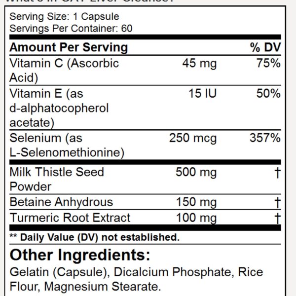 GAT Liver Cleanse 60 capsules