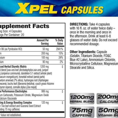 Buy Original MHP Xpel Maximum Strength Diuretic Water Pills Beast