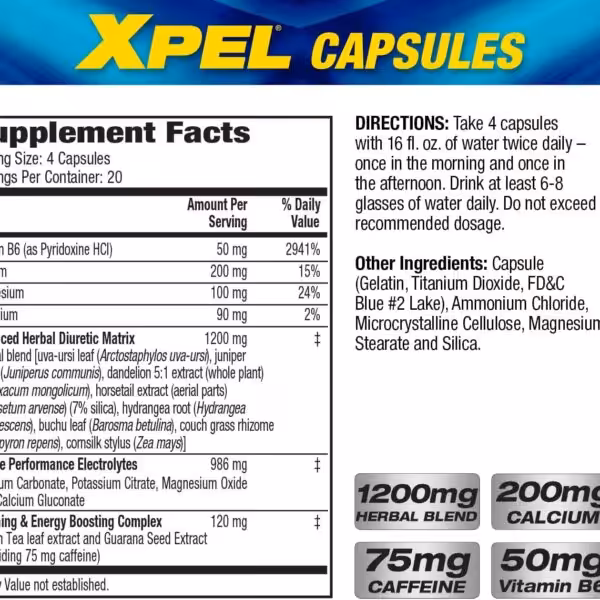 MHP Xpel Maximum Strength Diuretic Water Pills - product image