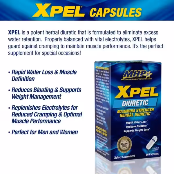 MHP Xpel Maximum Strength Diuretic Water Pills - product image