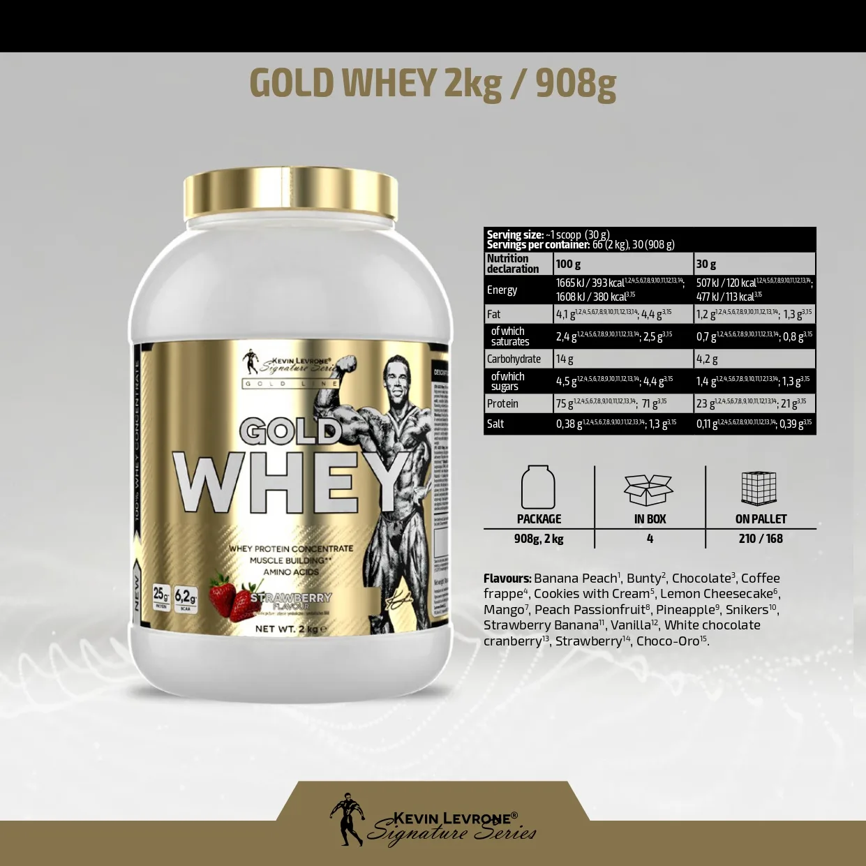 Kevin Levrone Gold Whey Protein - Image 2