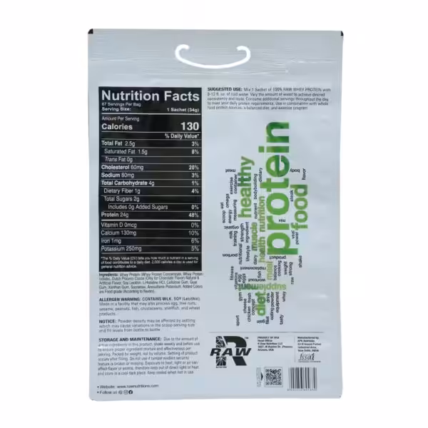 image of raw nutrition 100% raw whey protein