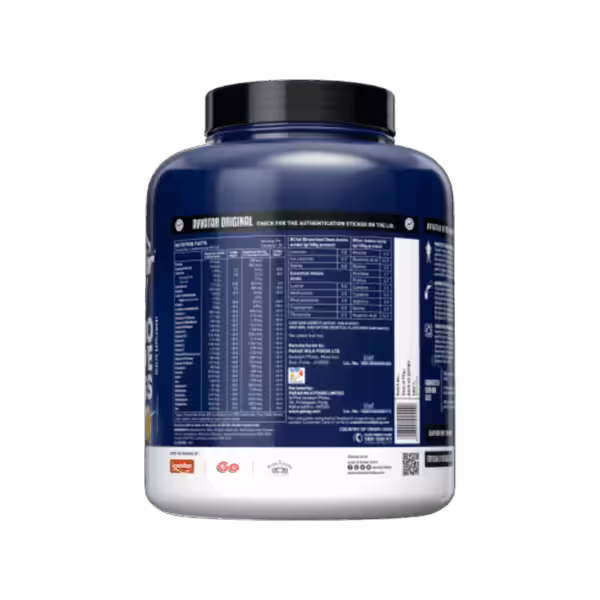 image of nutrition facts of avvatar nitro mass gainer 3kg
