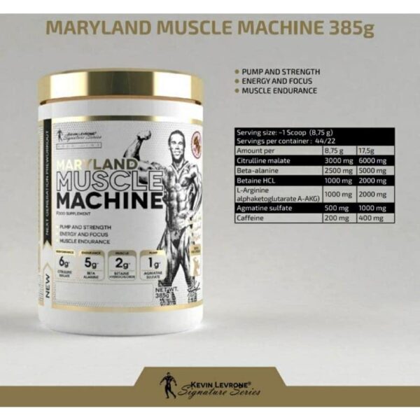 KEVIN LEVRONE MARYLAND MUSCLE MACHINE PREWORKOUT
