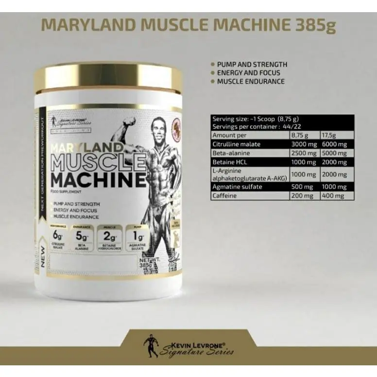 KEVIN LEVRONE MARYLAND MUSCLE MACHINE PREWORKOUT - Image 2