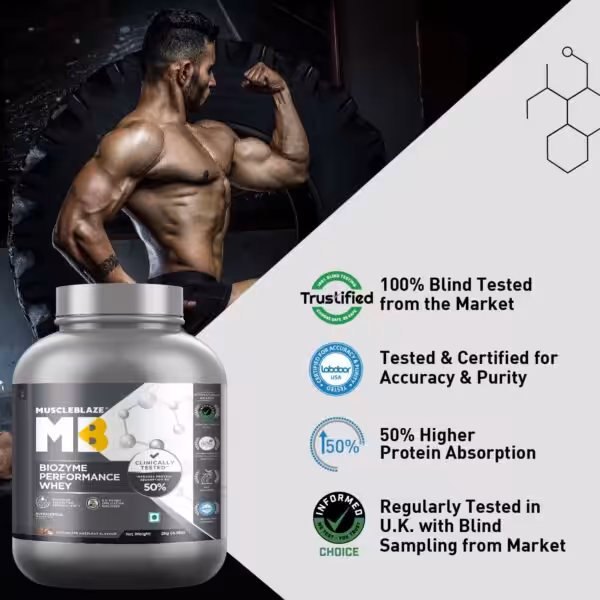MuscleBlaze Biozyme Performance Whey Protein - product image