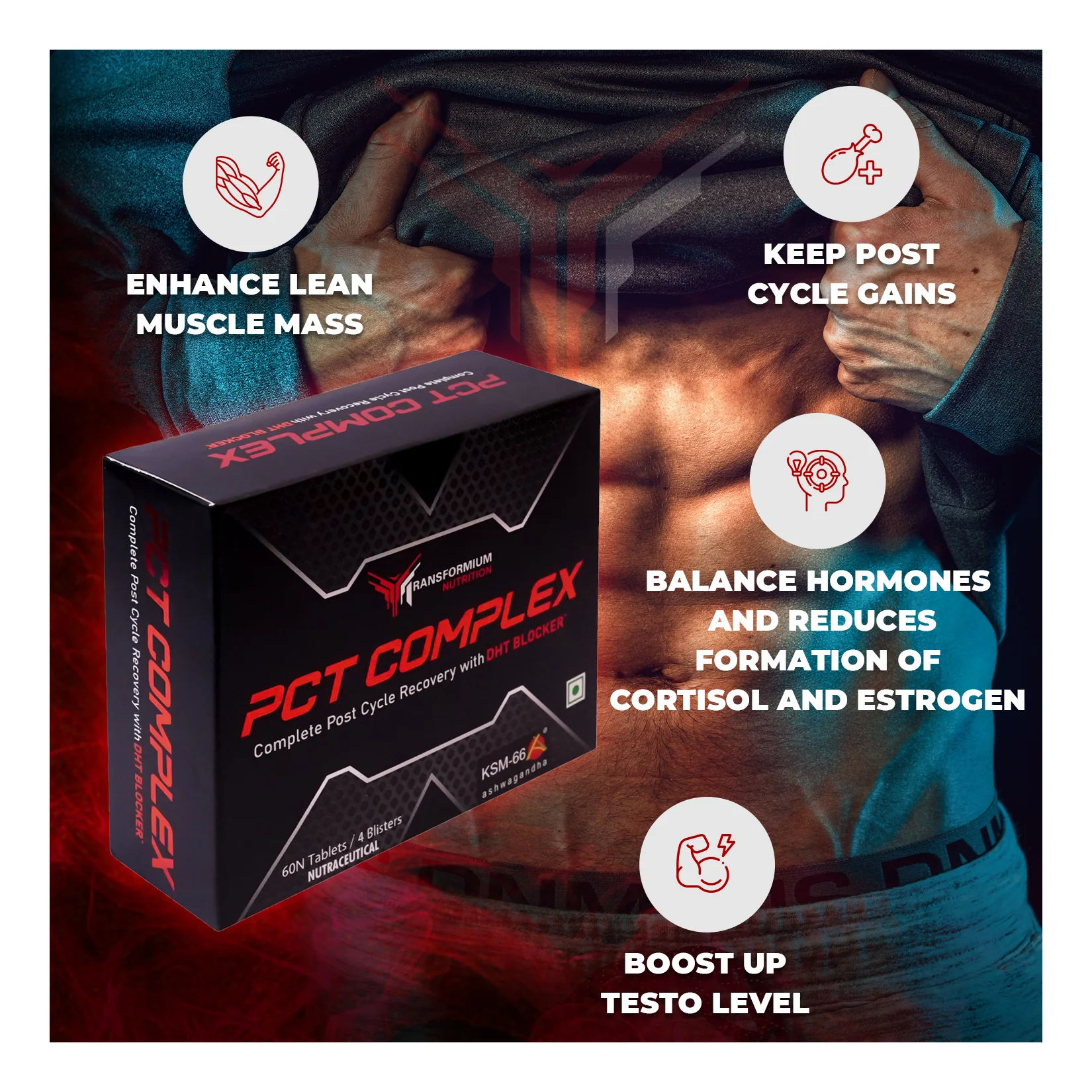 image of Transformium Nutrition PCT Complex supplement