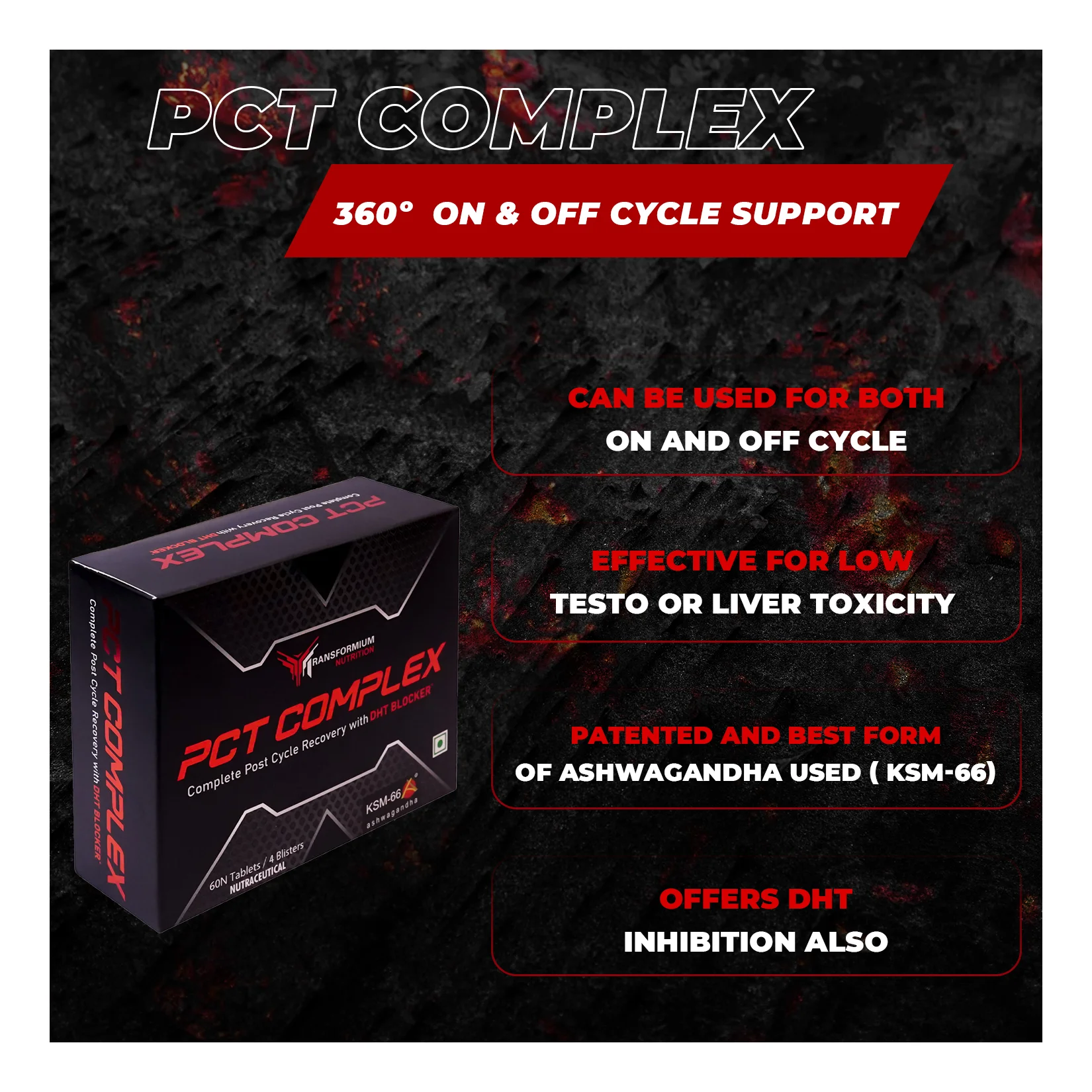 image of Transformium Nutrition PCT Complex supplement
