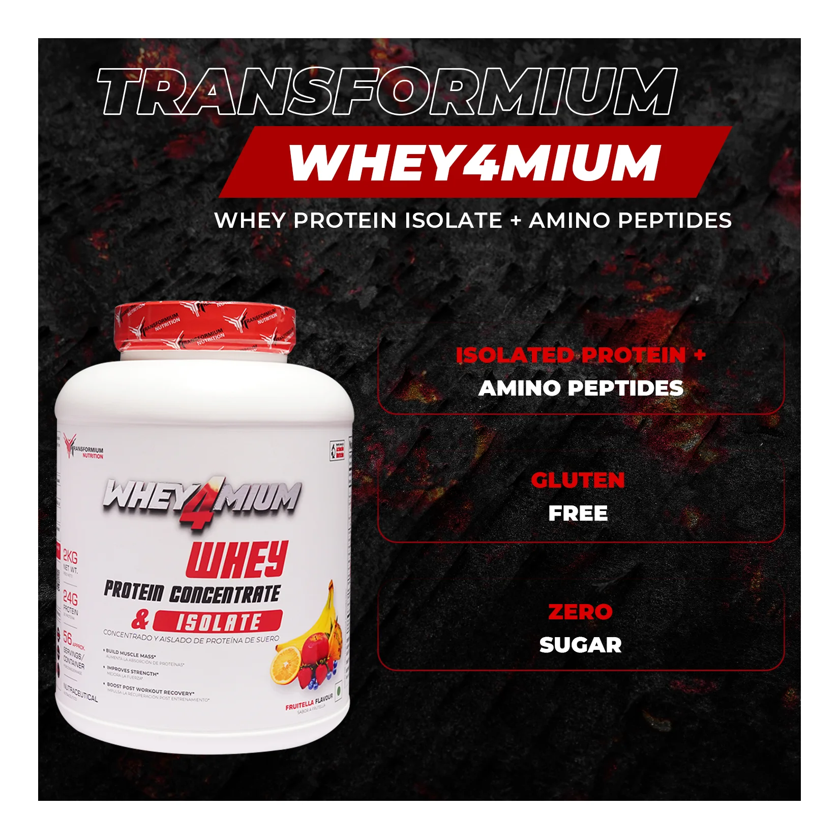 image of Transformium Nutrition Whey4Mium 2kg supplement