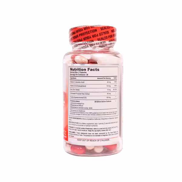 image of nutrition facts of Transformium Nutrition Yo Gut supplement