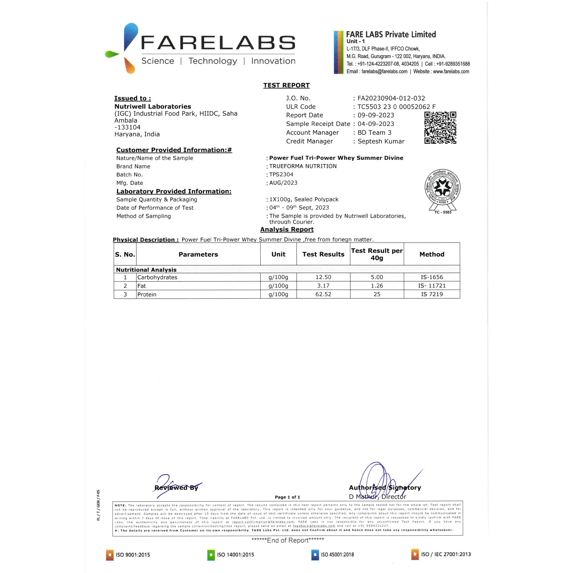 Trueforma Power Fuel - Whey Protein - Image 3