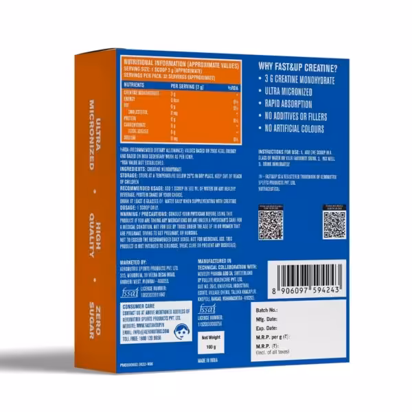 FAST&UP CREATINE MONOHYDRATE ESSENTIALS – UNFLAVOURED - product image