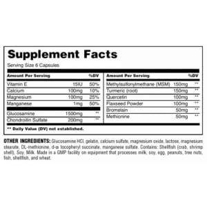 Universal Nutrition Jointment Sport, 120 Capsules
