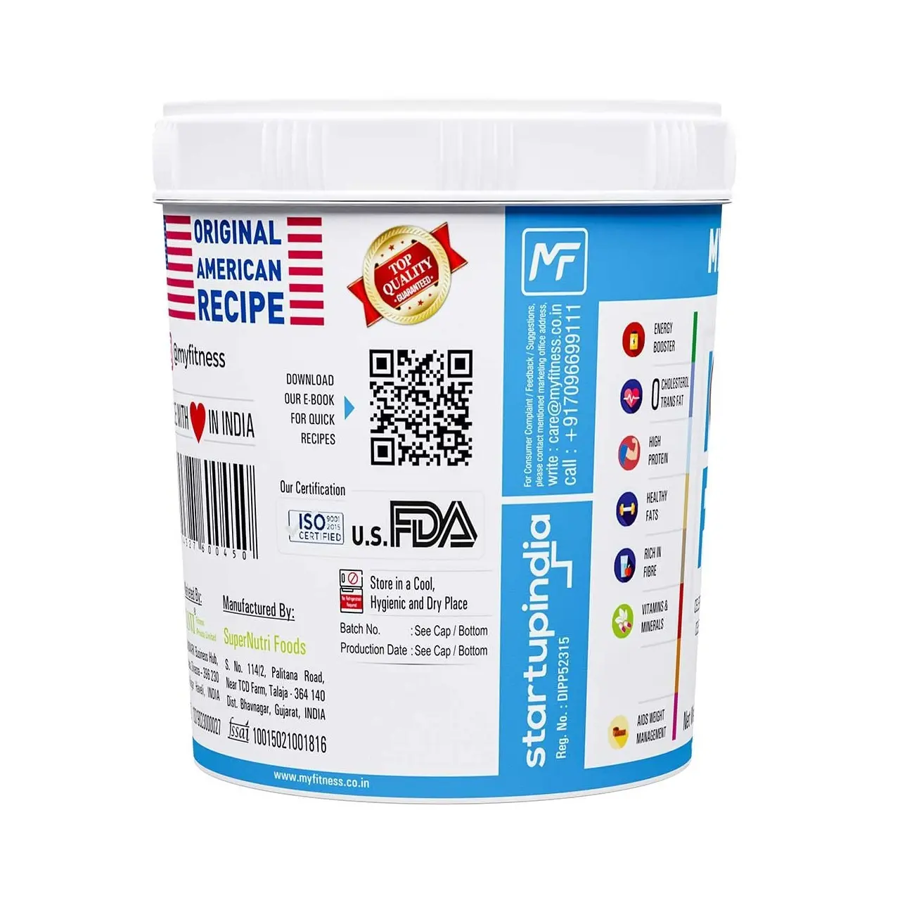 MyFitness Chocolate Peanut Butter 1.25KG Smooth - Image 3