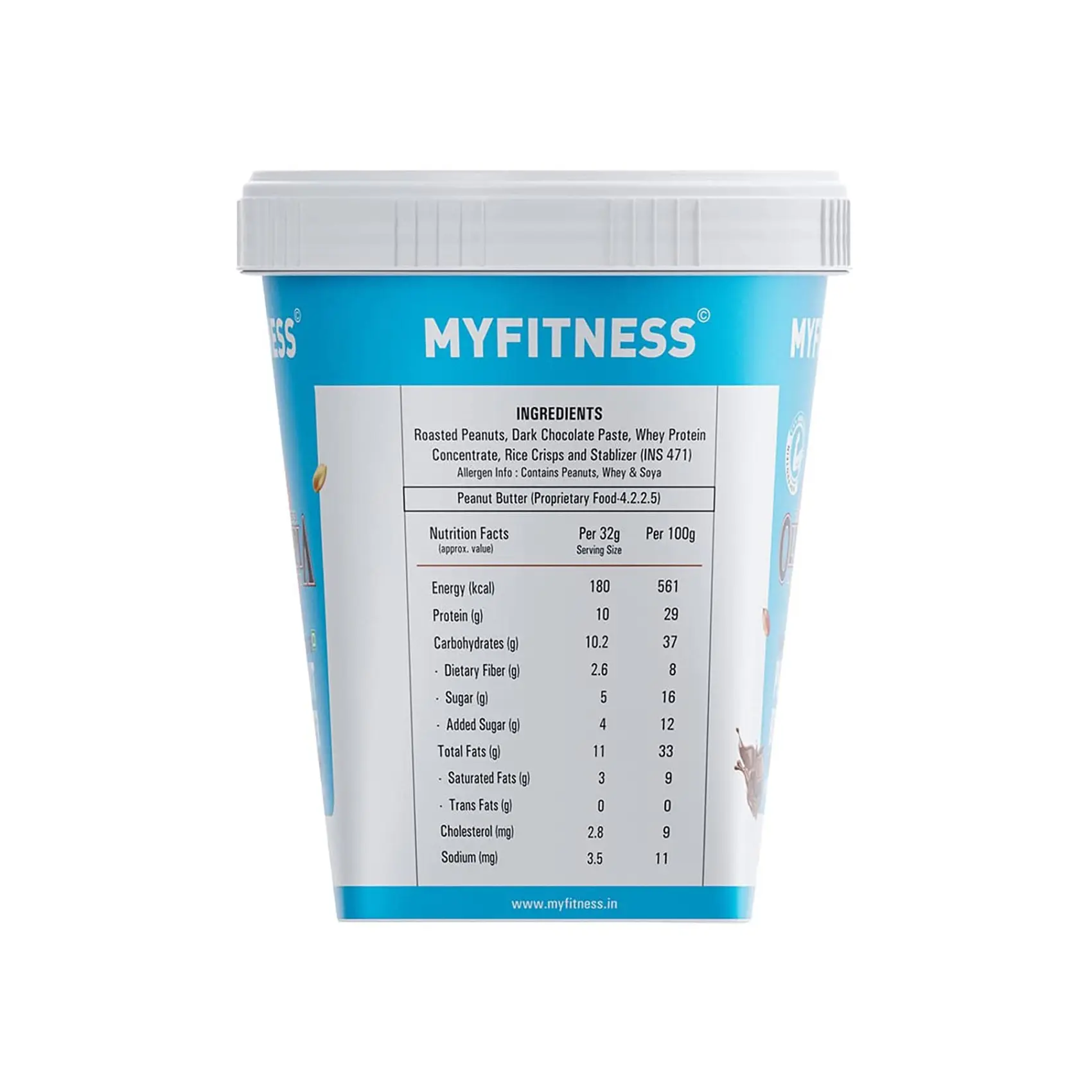Myfitness High Protein Dark Chocolate Peanut Butter | With Added Whey - Image 2