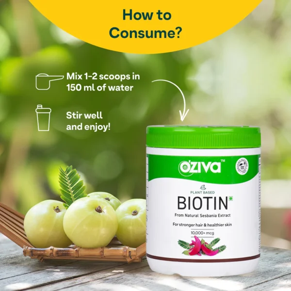 Oziva Biotin 10,000+ mcg - Classic