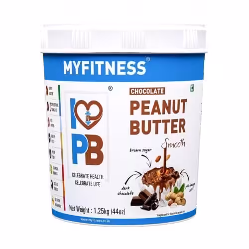 MyFitness Chocolate Peanut Butter 1.25KG Smooth - Sports Nutrition Supplement