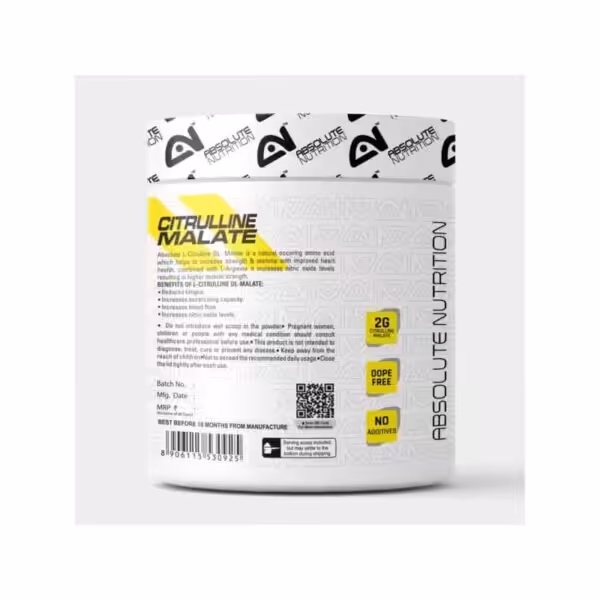 Absolute Nutrition’s Alpha Series Exclusive Citrulline Malate 100 GMS (Unflavoured) - product image