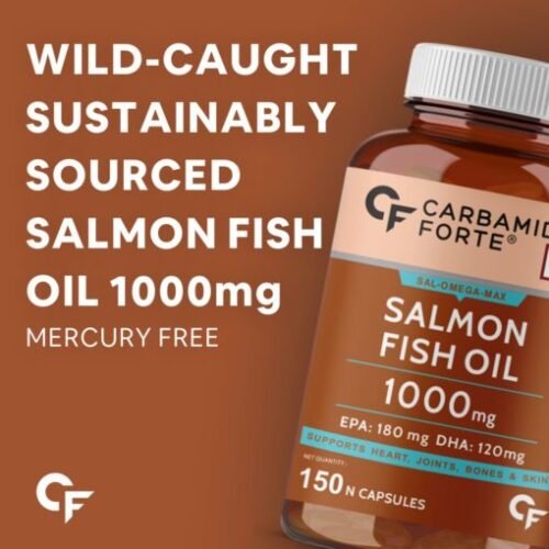 Carbamide Forte Salmon Fish Oil 1000mg Capsule with 300mg Omega 3 - Image 5