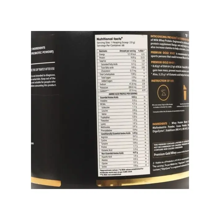 Proquest Nutrition Premium Gold Whey Protein - Image 2