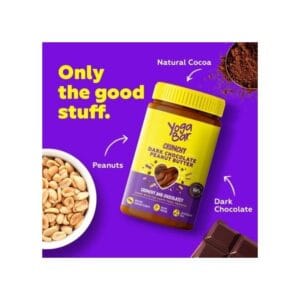 YogaBar Crunchy Dark Chocolate Peanut Butter – Crunchy & Chocolatey