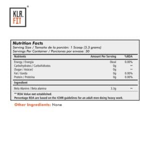 KLR.FIT Beta Alanine