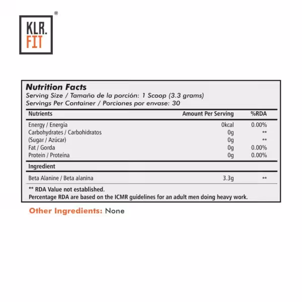 KLR.FIT Beta Alanine - product image