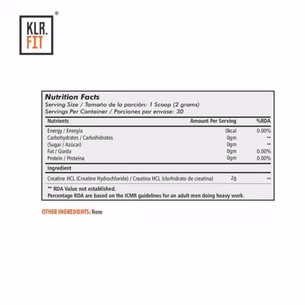 KLR.FIT Creatine HCL - product image