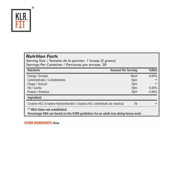 KLR.FIT Creatine HCL