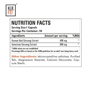 KLR.FIT Red Korean & American Ginseng