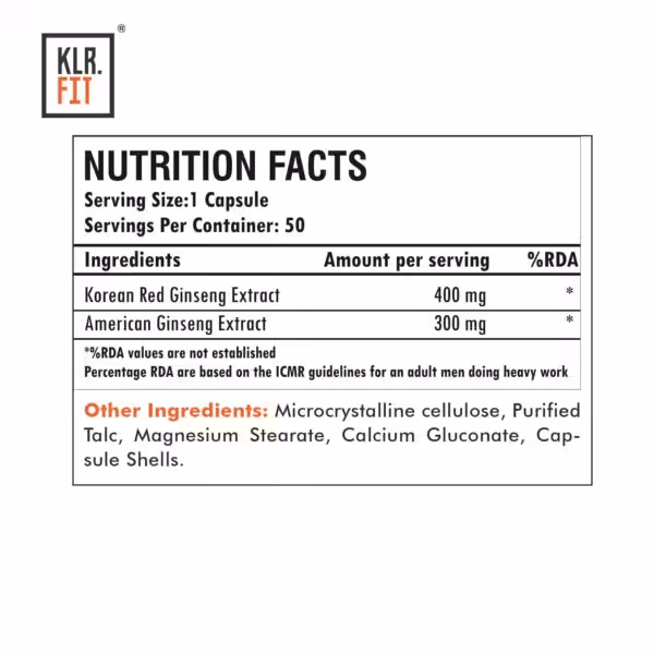 KLR.FIT Red Korean & American Ginseng - product image