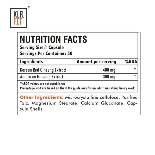 KLR.FIT Red Korean & American Ginseng
